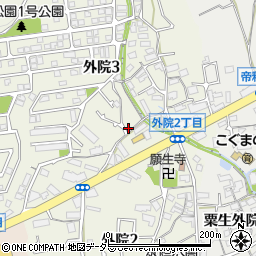 大阪府箕面市外院3丁目10-24周辺の地図
