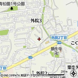 大阪府箕面市外院3丁目11-34周辺の地図
