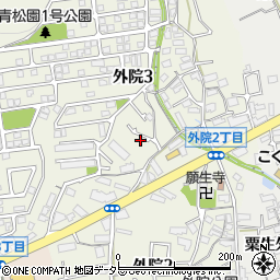 大阪府箕面市外院3丁目11-35周辺の地図