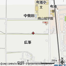 城陽枇杷庄TW駐車場周辺の地図