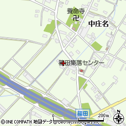 愛知県豊川市篠田町弘法野周辺の地図