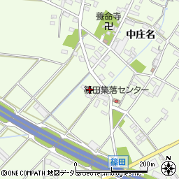 愛知県豊川市篠田町（弘法野）周辺の地図