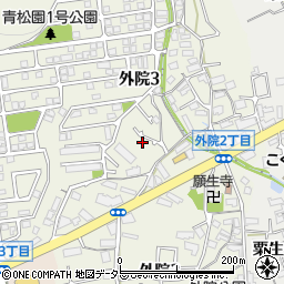 大阪府箕面市外院3丁目11-36周辺の地図