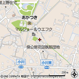 兵庫県姫路市花田町小川周辺の地図