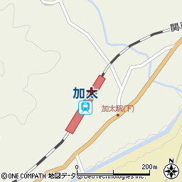 加太駅周辺の地図