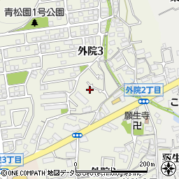 大阪府箕面市外院3丁目11-37周辺の地図