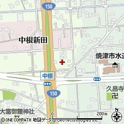 静岡県焼津市中根85-3周辺の地図