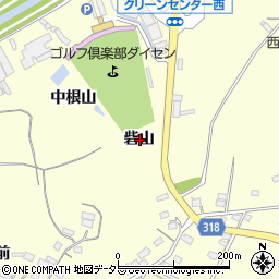 愛知県西尾市吉良町岡山砦山周辺の地図