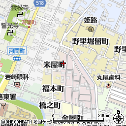 兵庫県姫路市五郎右衛門邸13周辺の地図