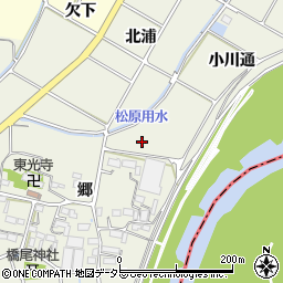 愛知県豊川市橋尾町周辺の地図
