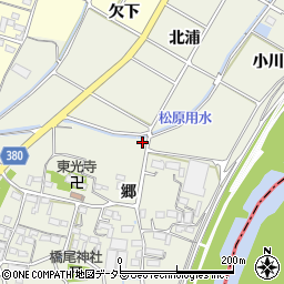 愛知県豊川市橋尾町（大通）周辺の地図