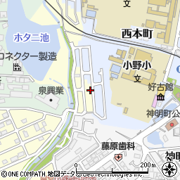 兵庫県小野市大島町352-89周辺の地図