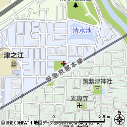 津之江北町公民館周辺の地図