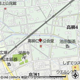 静岡県藤枝市高柳4丁目2周辺の地図