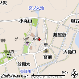 愛知県幸田町（額田郡）深溝（一之宮）周辺の地図