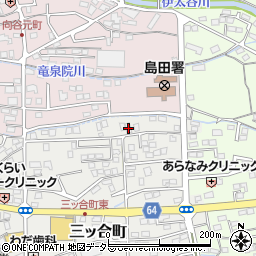静岡県島田市三ッ合町1224-4周辺の地図