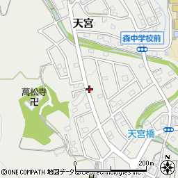 静岡県周智郡森町天宮周辺の地図