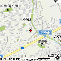 大阪府箕面市外院3丁目11-50周辺の地図