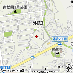 大阪府箕面市外院3丁目11-39周辺の地図