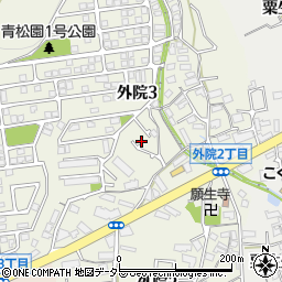 大阪府箕面市外院3丁目11-43周辺の地図