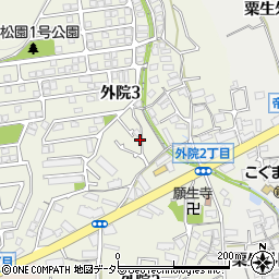 大阪府箕面市外院3丁目11-51周辺の地図