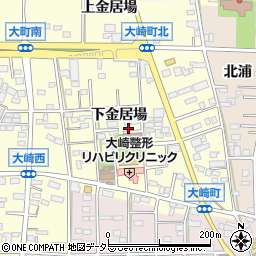 愛知県豊川市大崎町下金居場45-7周辺の地図