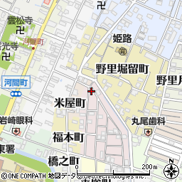 兵庫県姫路市五郎右衛門邸17周辺の地図