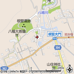 岩水寺公園周辺の地図