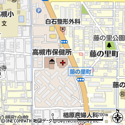 高槻市　医師会周辺の地図