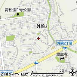 大阪府箕面市外院3丁目11-8周辺の地図