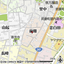 愛知県知多郡武豊町前畑周辺の地図