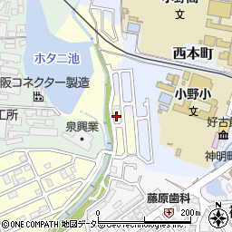 兵庫県小野市大島町352-102周辺の地図
