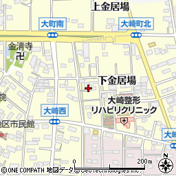 愛知県豊川市大崎町下金居場25-4周辺の地図
