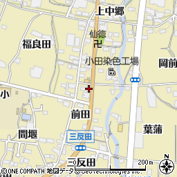 愛知県蒲郡市清田町前田34-1周辺の地図