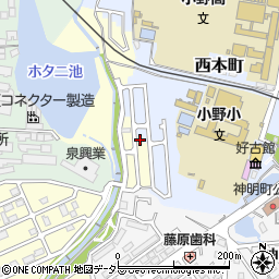 兵庫県小野市大島町352-85周辺の地図