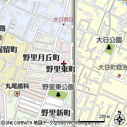兵庫県姫路市野里東町周辺の地図