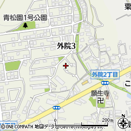 大阪府箕面市外院3丁目11-40周辺の地図