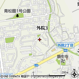 大阪府箕面市外院3丁目11-7周辺の地図