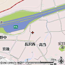 愛知県豊橋市賀茂町（長沢西）周辺の地図