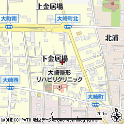 愛知県豊川市大崎町下金居場45-2周辺の地図
