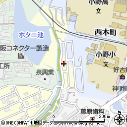兵庫県小野市大島町352-101周辺の地図