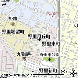 兵庫県姫路市野里月丘町周辺の地図