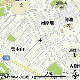 愛知県豊川市御油町河原畑125周辺の地図
