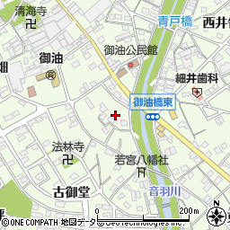 愛知県豊川市御油町町裏周辺の地図