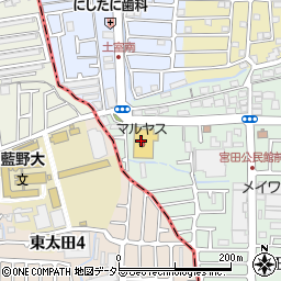 ルビーマルヤス宮田店周辺の地図