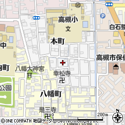 大阪府高槻市本町10周辺の地図