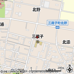 愛知県豊川市三蔵子町西浦周辺の地図