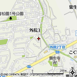 大阪府箕面市外院3丁目11-1周辺の地図