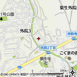 大阪府箕面市外院3丁目9周辺の地図