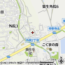 大阪府箕面市外院3丁目6周辺の地図